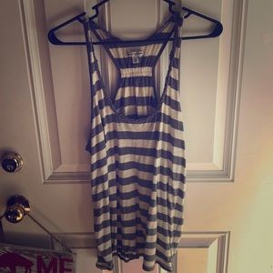 Grey striped tank top